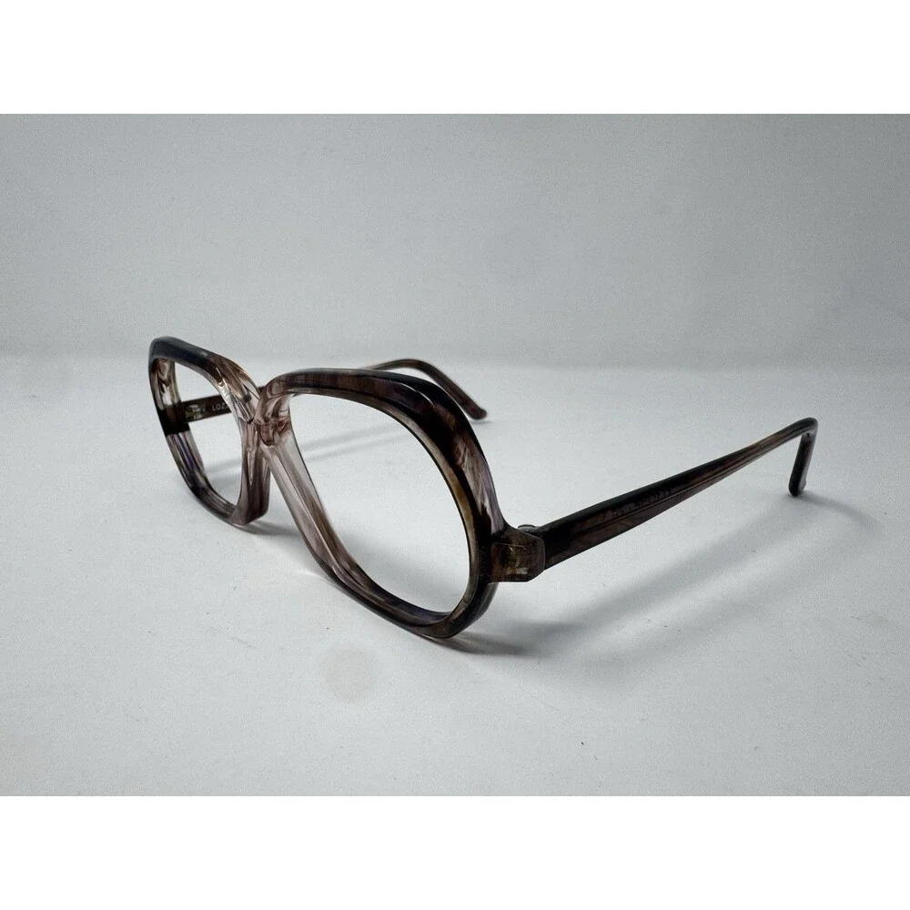 Visorette Lozza Italy Vintage Eyeglass Frames Pink Brown Fade NOS 52-20-145